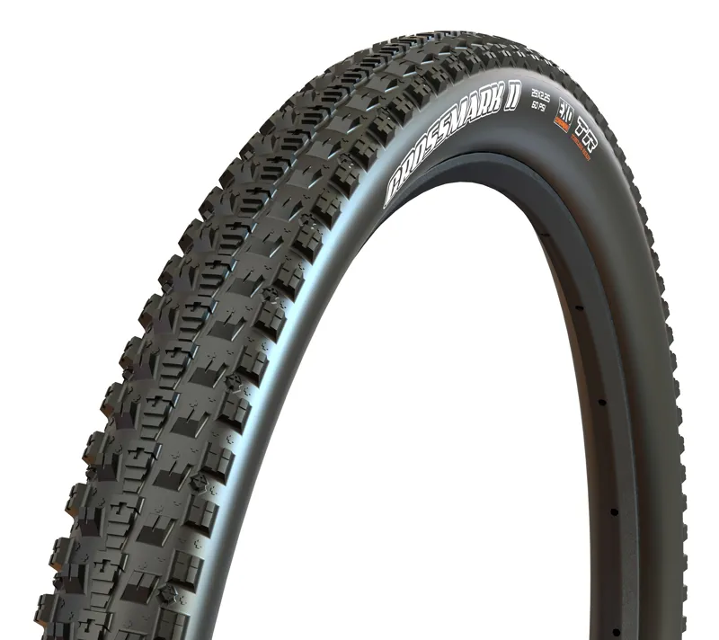 Maxxis Crossmark II Mountain Bike Tyre 26 x 2.25 Wire Bead 60 Tpi Single Compound in Black